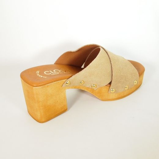 Sandalias Idee Italiane 1028C Tan Brillo