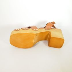 Sandalias Idee Italiane 1029C Marrón Cuero