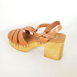 Sandalias Idee Italiane 1029C Marrón Cuero