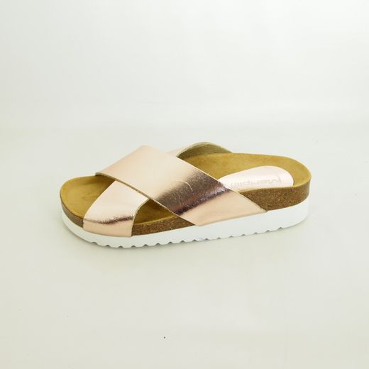 Sandalias Idee Italiane 11 Metal Rosa