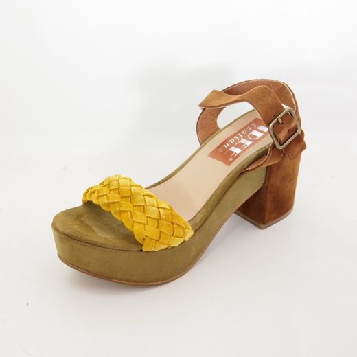 Sandalias Idee Italiane 2212 Ocre-Marrón