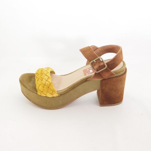 Sandalias Idee Italiane 2212 Ocre-Marrón