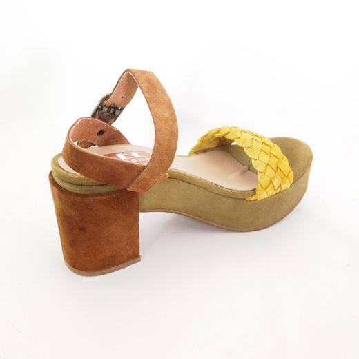 Sandalias Idee Italiane 2212 Ocre-Marrón