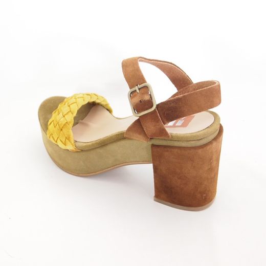 Sandalias Idee Italiane 2212 Ocre-Marrón