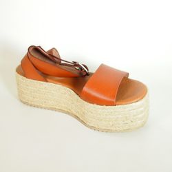 Sandalias Idee Italiane 312 Marrón Cuero