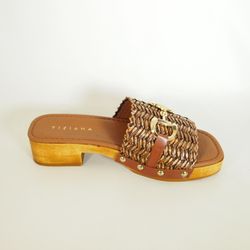 Sandalias Idee Italiane 320 Marrón Cuero