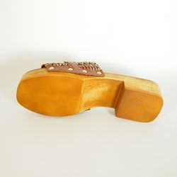 Sandalias Idee Italiane 320 Marrón Cuero