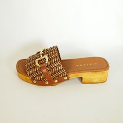 Sandalias Idee Italiane 320 Marrón Cuero