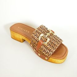 Sandalias Idee Italiane 320 Marrón Cuero