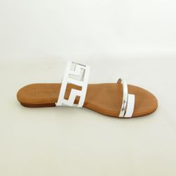 Sandalias Idee Italiane 6832 Blanco-Plata