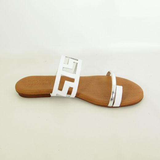 Sandalias Idee Italiane 6832 Blanco-Plata