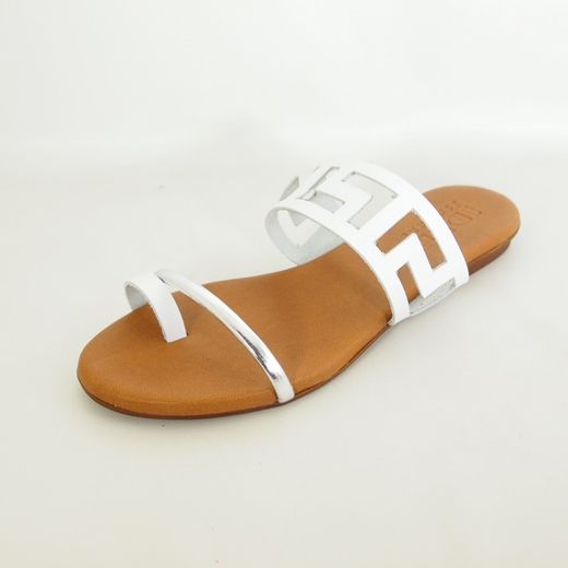 Sandalias Idee Italiane 6832 Blanco-Plata