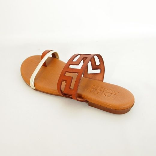 Sandalias Idee Italiane 6832 Cuero-Plata