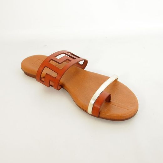 Sandalias Idee Italiane 6832 Cuero-Plata