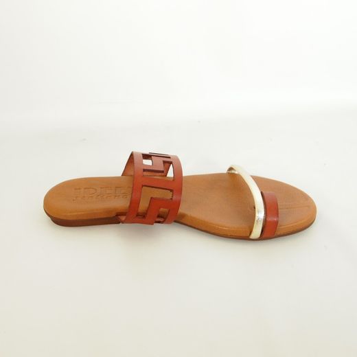 Sandalias Idee Italiane 6832 Cuero-Plata
