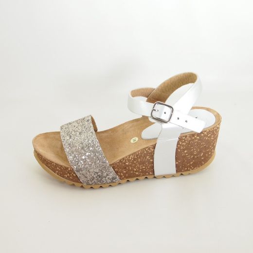 Sandalias Idee Italiane 70017 Glitter Plata