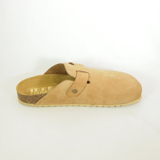 Sandalias Idee Italiane Zueco Bio Marrón Cuero