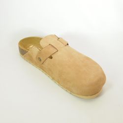 Sandalias Idee Italiane Zueco Bio Marrón Cuero