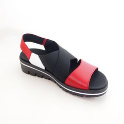 Sandalias Piesanto 220787 Rojo-Blanco-Negro
