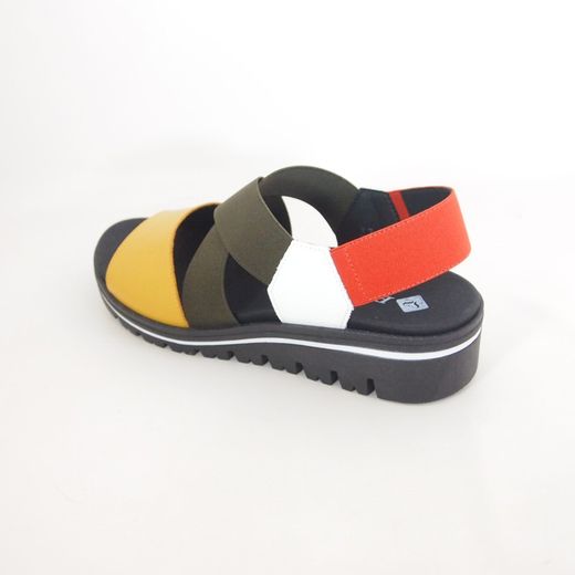 Sandalias Piesanto 230787 Curry-Blanco