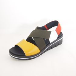 Sandalias Piesanto 230787 Curry-Blanco