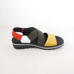Sandalias Piesanto 230787 Curry-Blanco