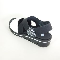 Sandalias Piesanto 240787 Blanco y Negro