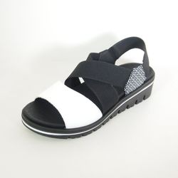 Sandalias Piesanto 240787 Blanco y Negro