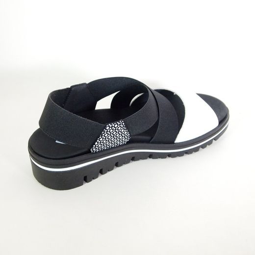 Sandalias Piesanto 240787 Blanco y Negro