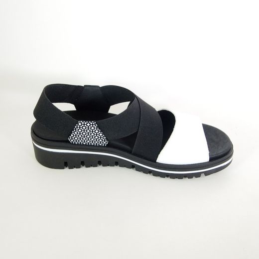 Sandalias Piesanto 240787 Blanco y Negro