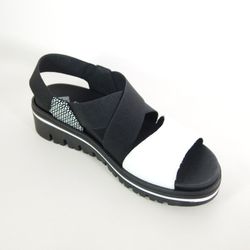 Sandalias Piesanto 240787 Blanco y Negro