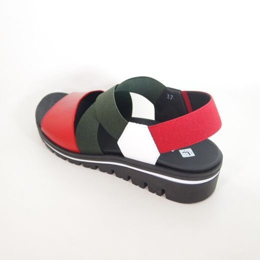 Sandalias Piesanto 260787-06 Cereza-Blanco