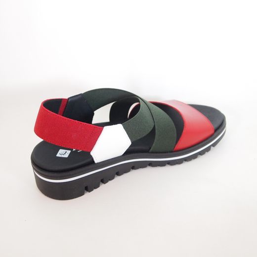 Sandalias Piesanto 260787-06 Cereza-Blanco