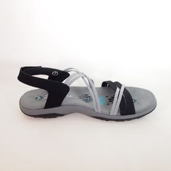 Sandalias Skechers 163112 Reggea Slim Takes Two Gris-Negro