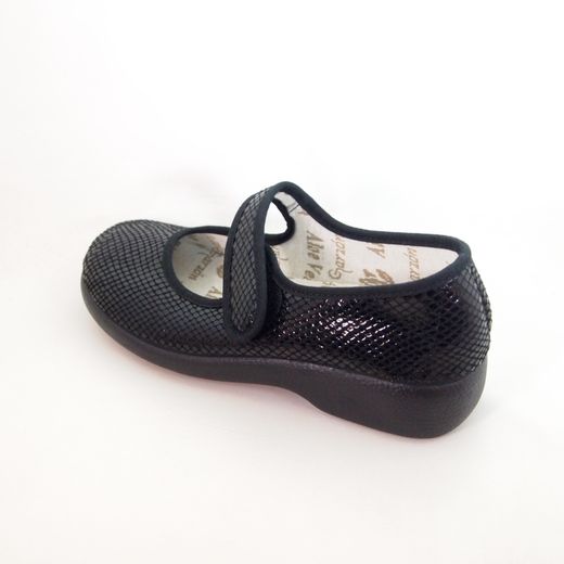 Zapatillas ancho especial Garzón 3065-168 Negro