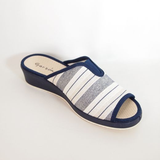 Zapatillas de casa estampadas Garzón 1890-080 Marino