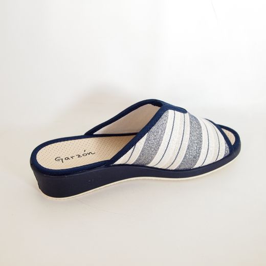 Zapatillas de casa estampadas Garzón 1890-080 Marino