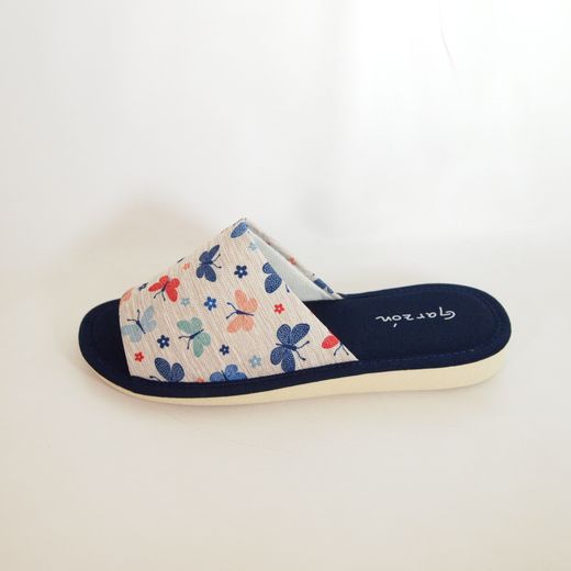 Zapatillas de casa estampadas Garzón P400-207 Marino