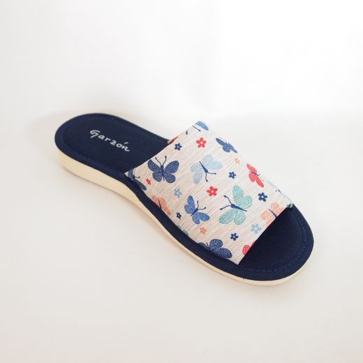 Zapatillas de casa estampadas Garzón P400-207 Marino