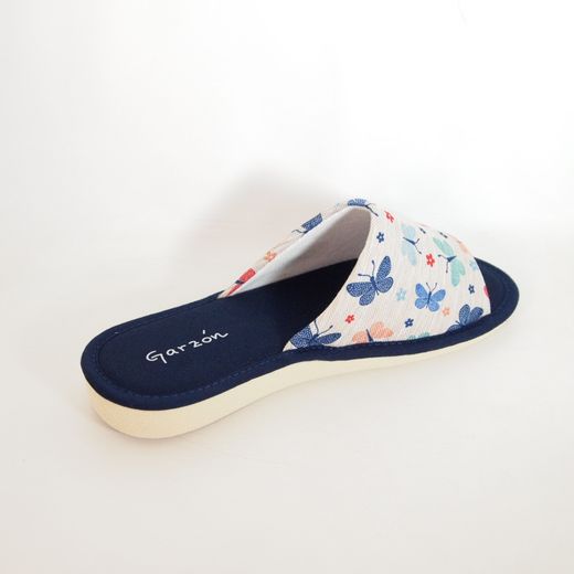 Zapatillas de casa estampadas Garzón P400-207 Marino
