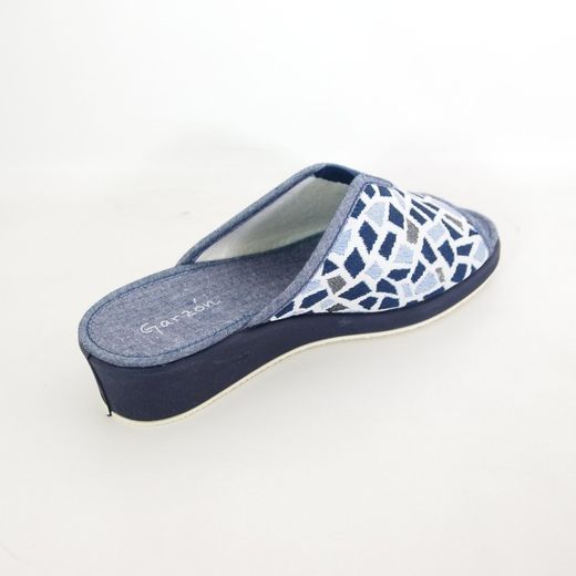 Zapatillas de casa Garzón 1890-196 Azul