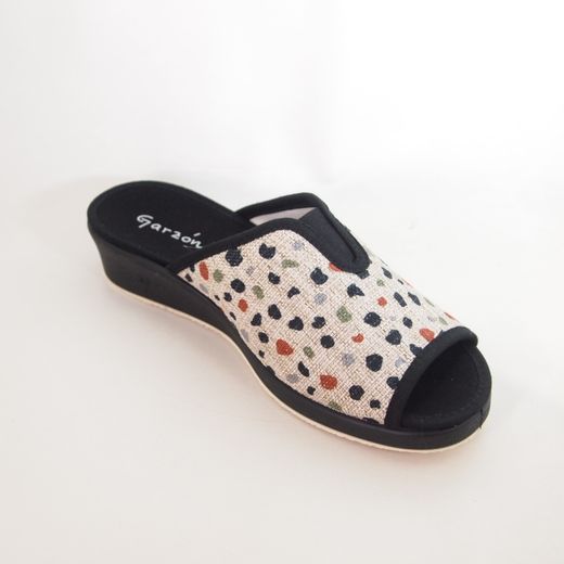 Zapatillas de casa Garzón 1890-208 Negro