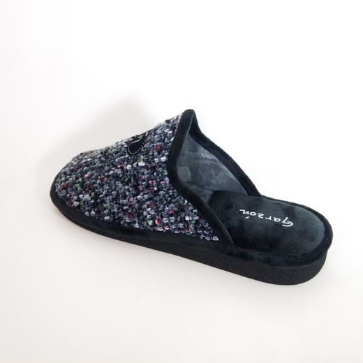 Zapatillas de casa Garzón P351-594 Negro