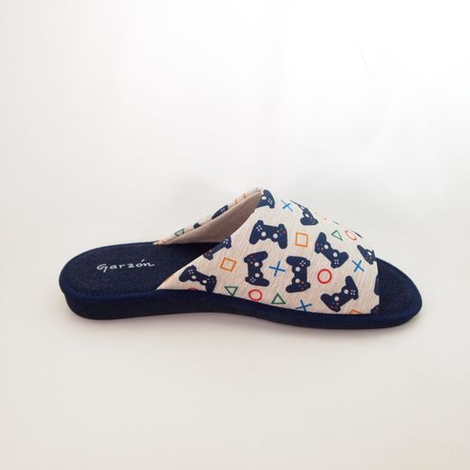 Zapatillas de casa Garzón P375-174 Marino