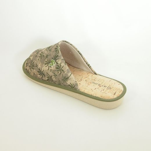 Zapatillas de casa Garzón P379-207 Verde