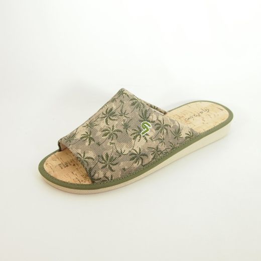 Zapatillas de casa Garzón P379-207 Verde