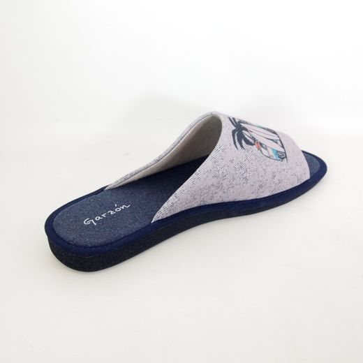Zapatillas de casa Garzón P396-081 Gris