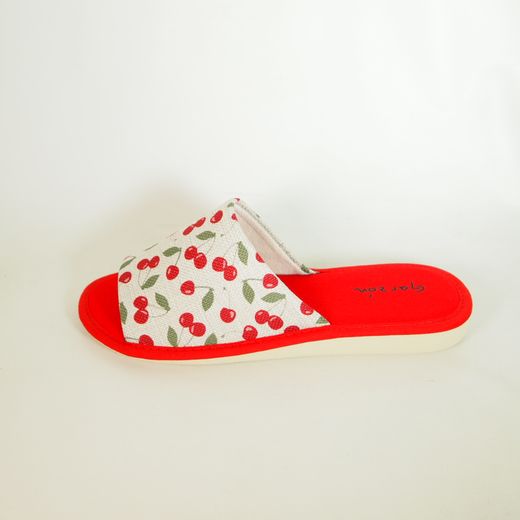 Zapatillas de casa garzón P400-165 Rojo