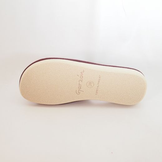 Zapatillas de casa Garzón P400-225 Granate