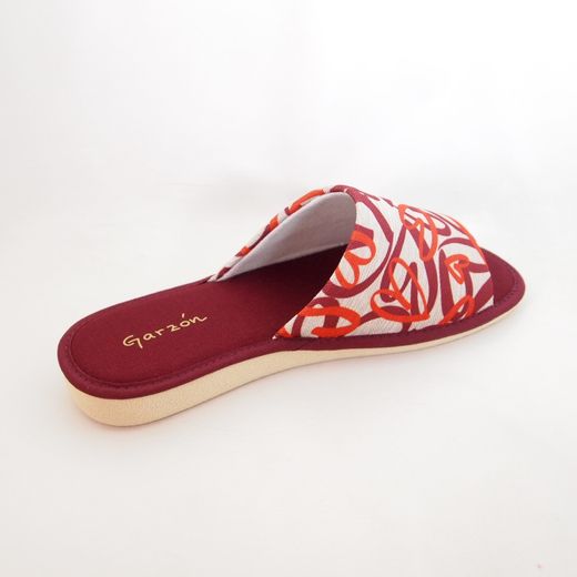Zapatillas de casa Garzón P400-225 Granate